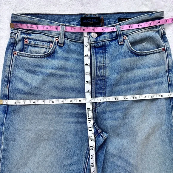 ALEX MILL The Bev Relaxed Straight Leg Button Fly Jean--28 - Picture 15 of 16